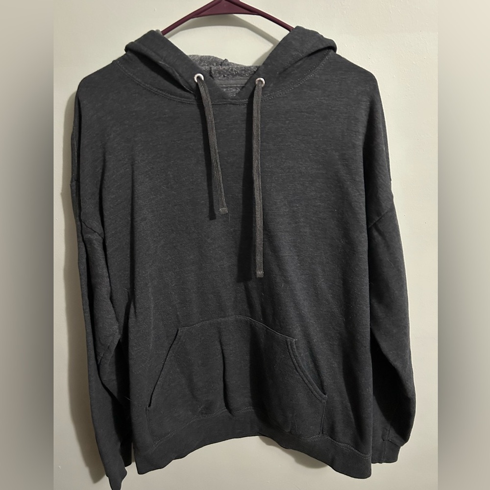 Large dark grey hoodie